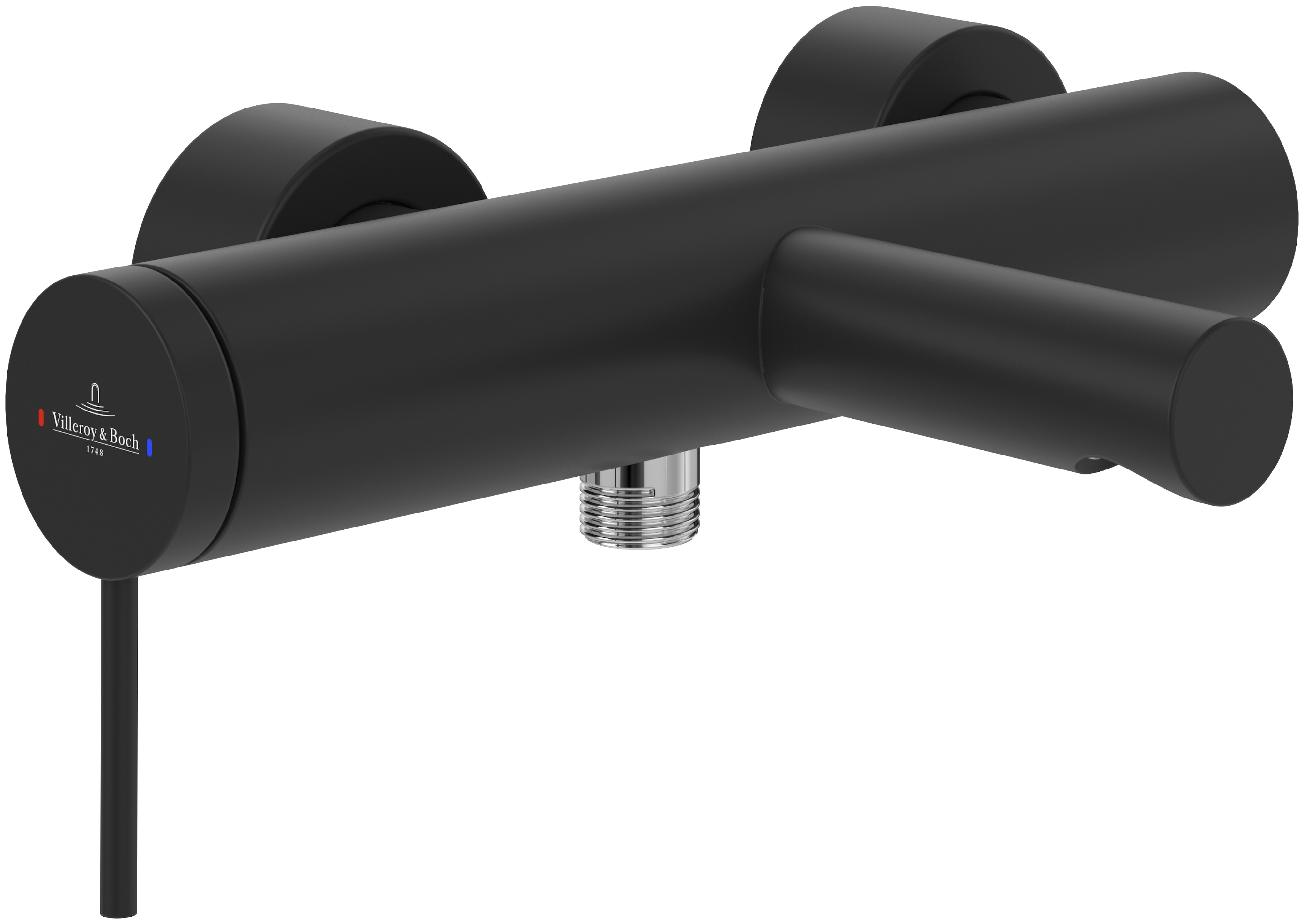 Villeroy & Boch Loop & Friends kád és zuhany csaptelep fali fekete TVT106501153K5