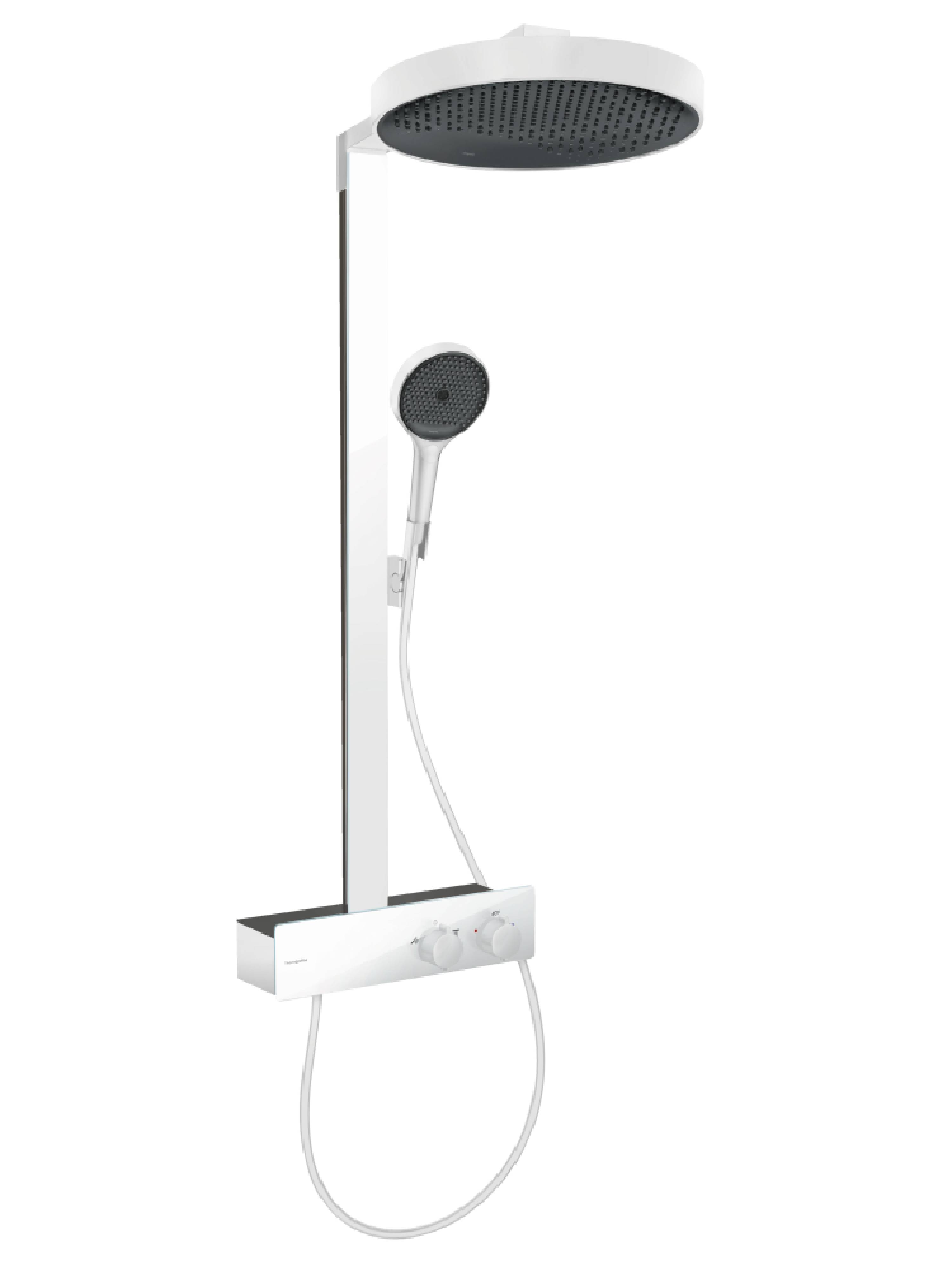 Hansgrohe Rainfinity zuhany készlet fal termosztáttal trópusi zuhany opcióval fehér 26853700