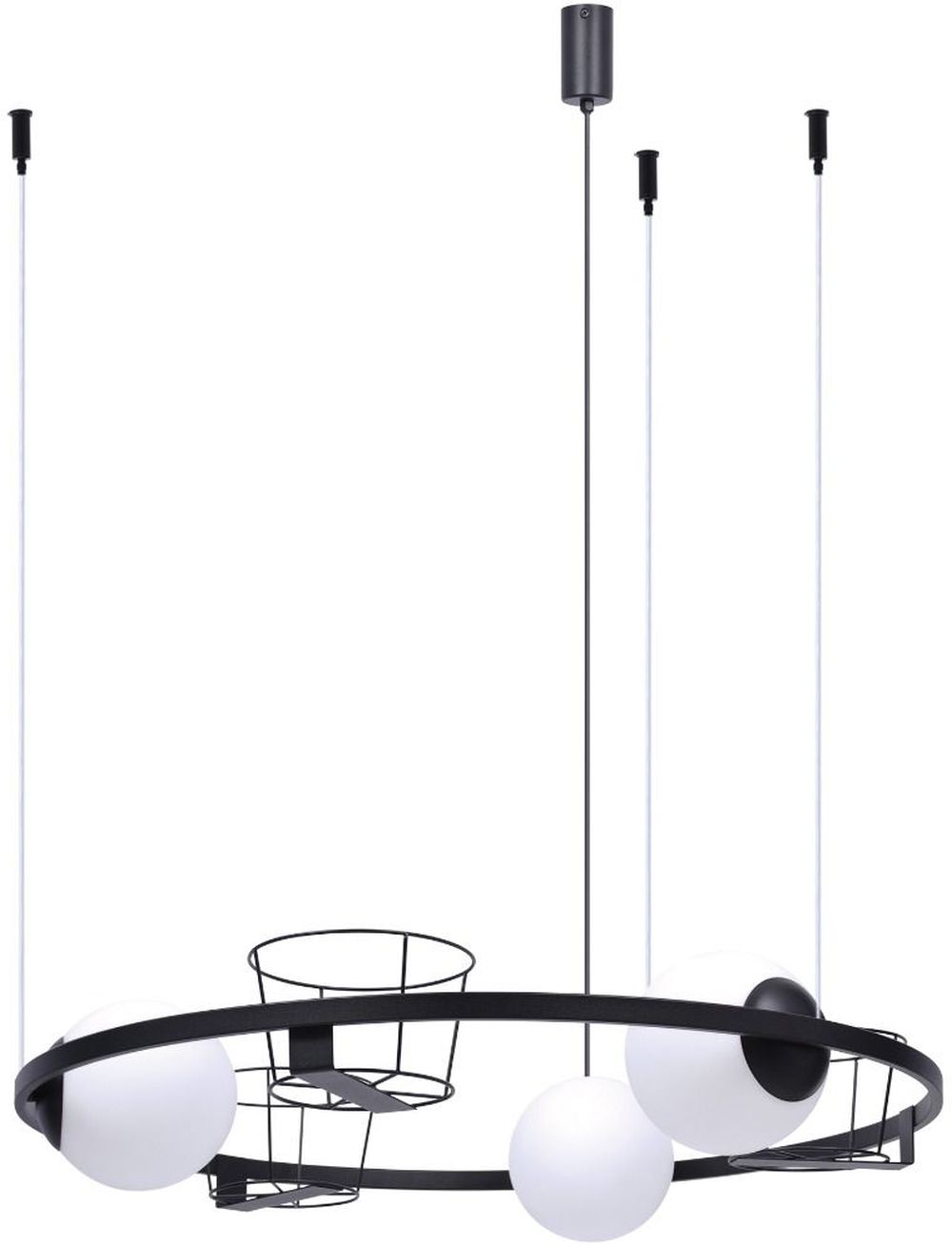 Zuma Line Plant függőlámpa 3x40 W fekete 5005