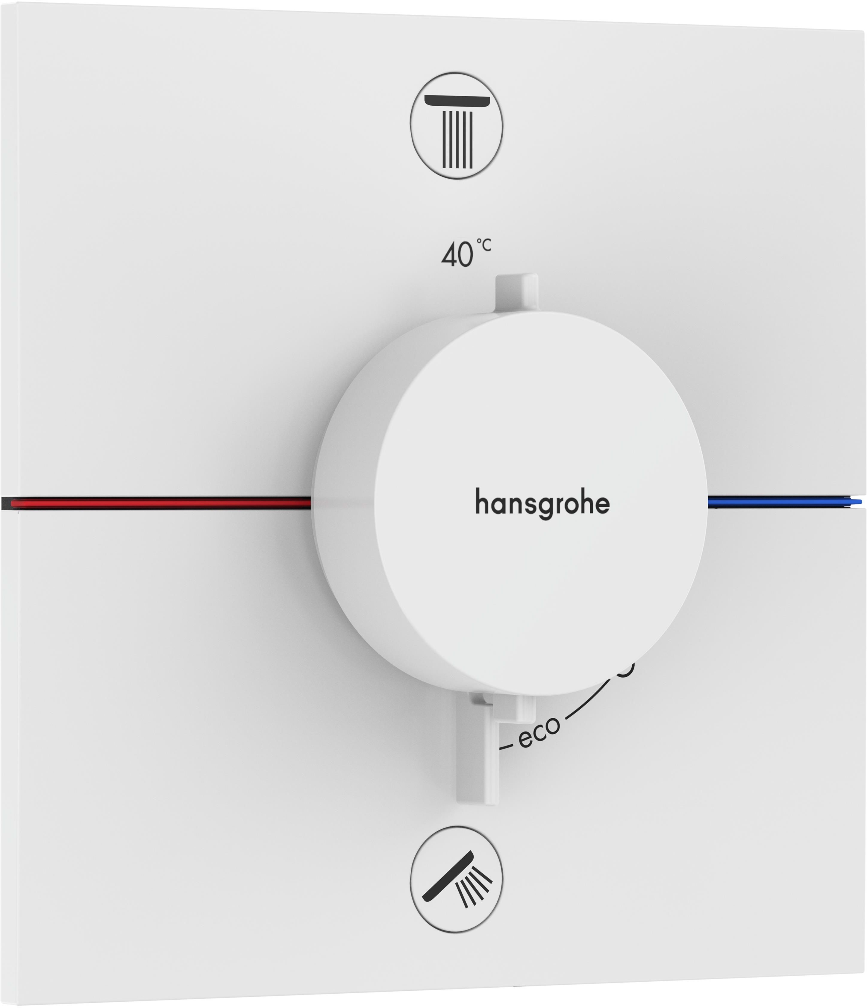 Hansgrohe ShowerSelect Comfort E kád és zuhany csaptelep süllyesztett igen fehér 15572700