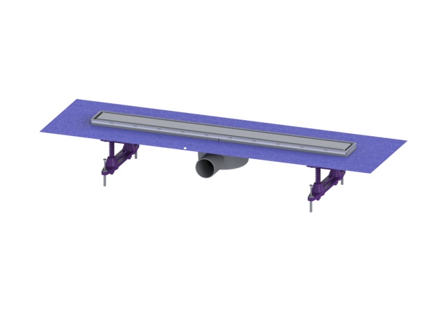 Kessel Linearis Compact zuhany lefolyó 65 cm acél 45600.62FM