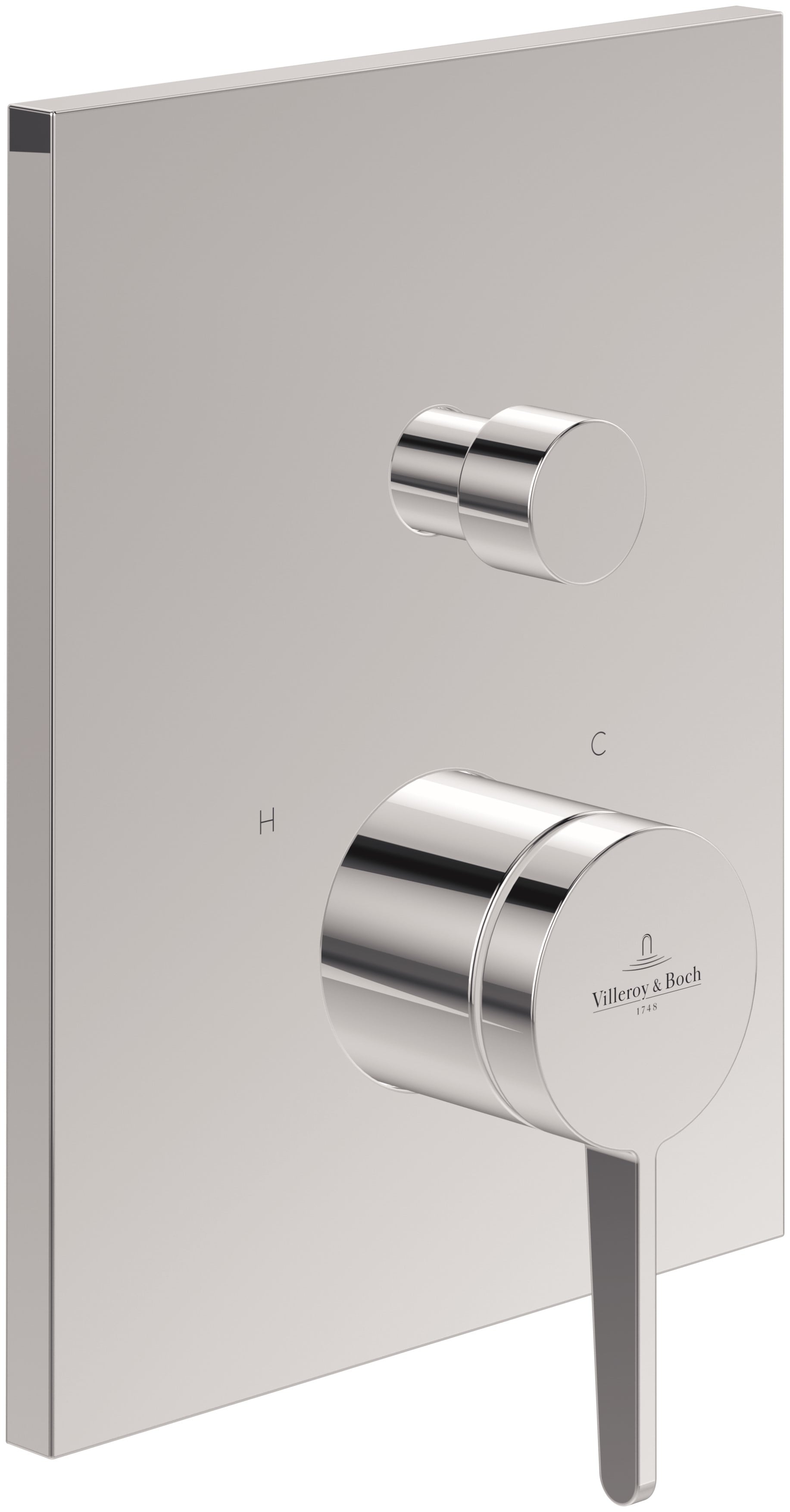 Villeroy & Boch Conum kád és zuhany csaptelep süllyesztett króm TVT12700100061