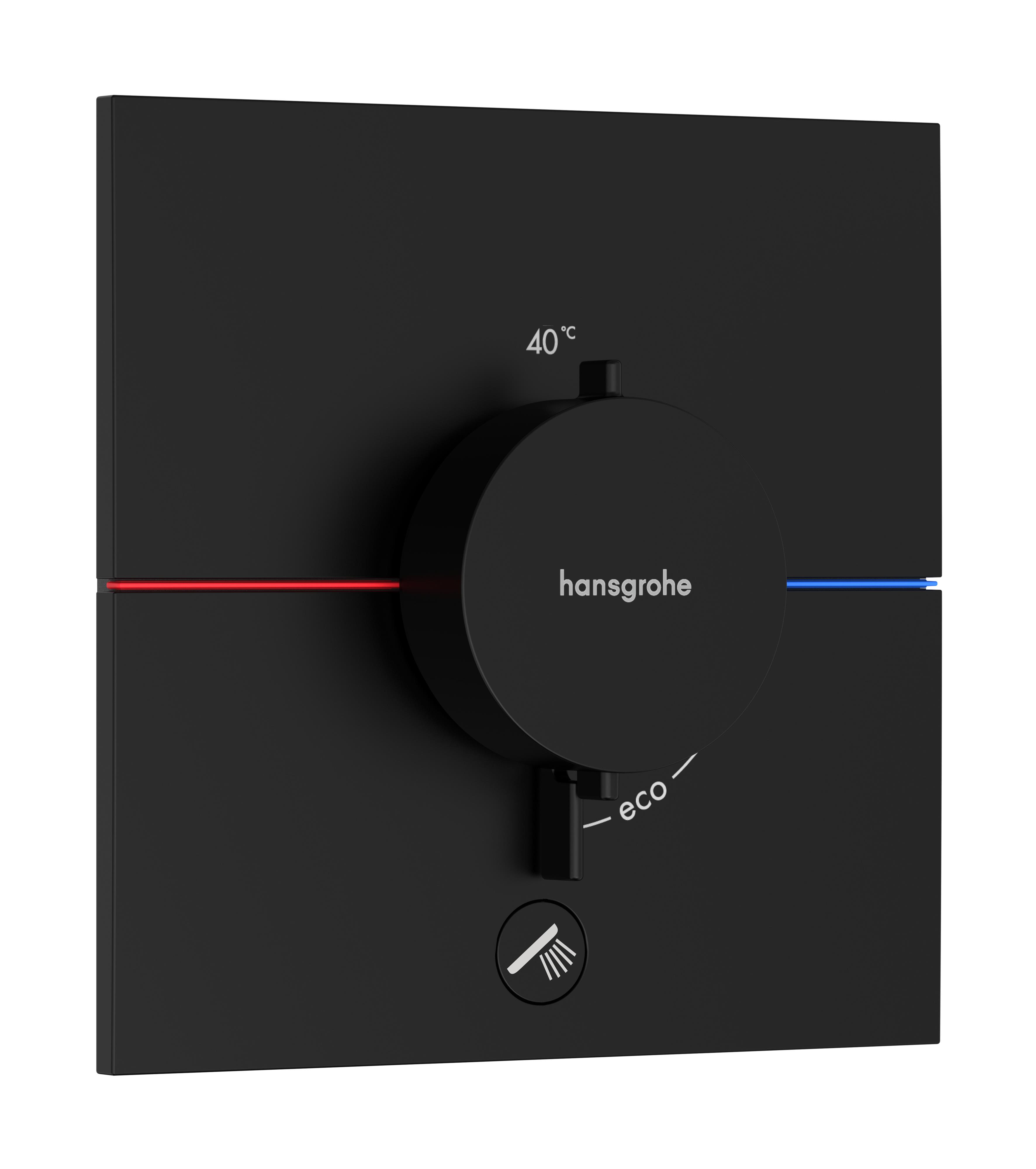 Hansgrohe ShowerSelect Comfort E zuhanycsaptelep süllyesztett z termosztáttal fekete 15575670
