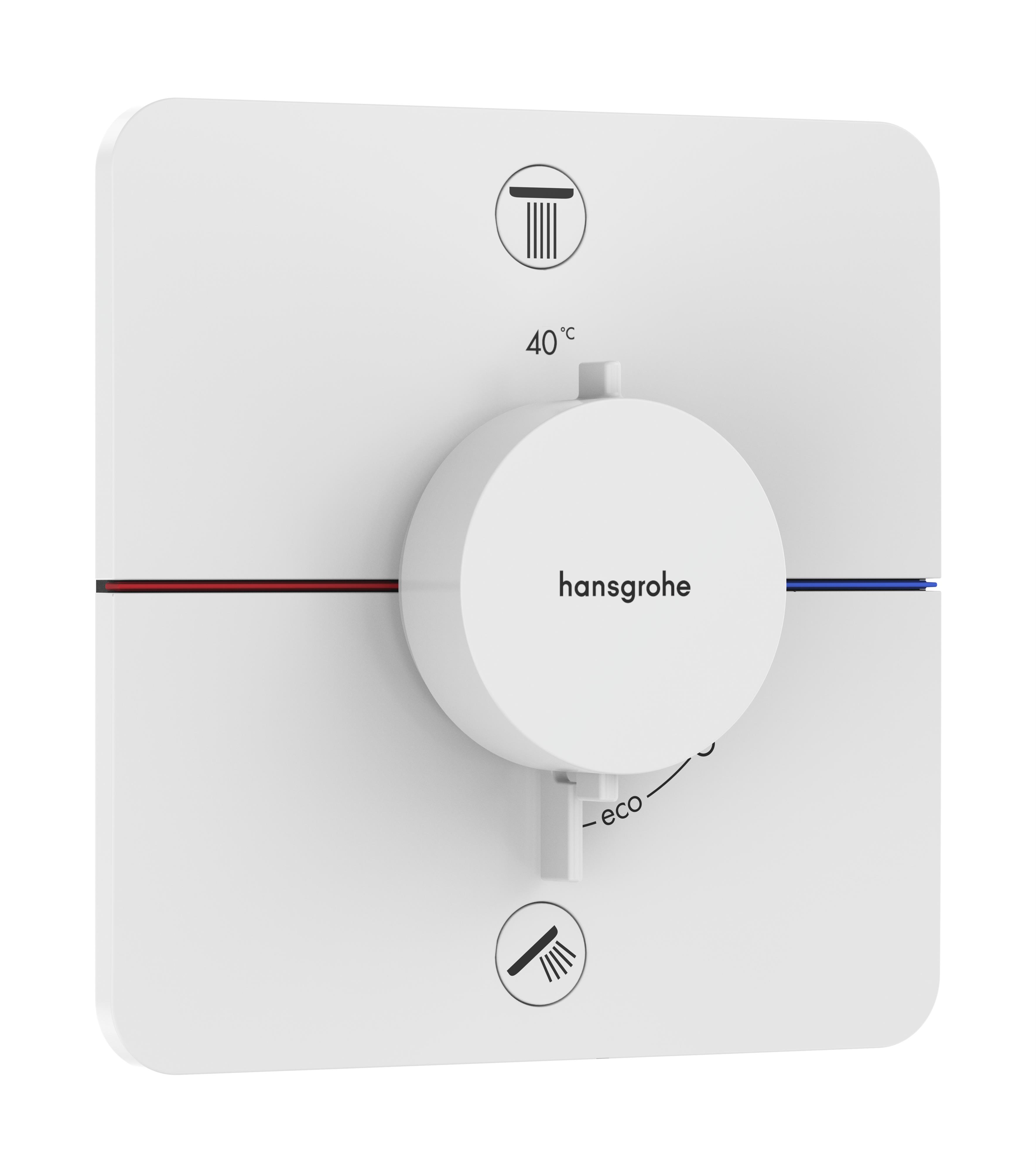 Hansgrohe ShowerSelect Comfort Q kád és zuhany csaptelep süllyesztett z termosztáttal fehér 15586700