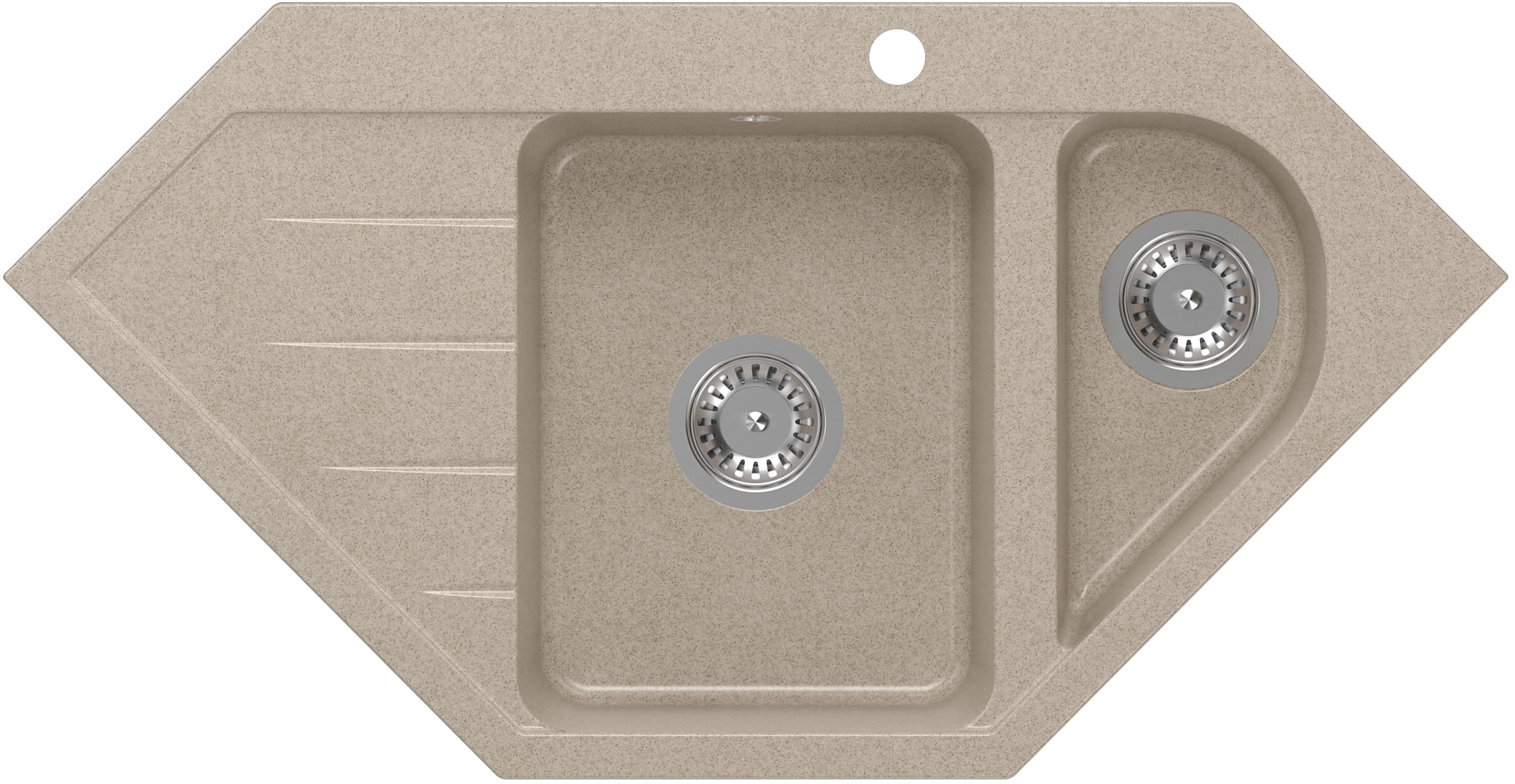 Quadron Rick graniteq mosogató 95.5x49 cm bézs HRQ9549BEZK