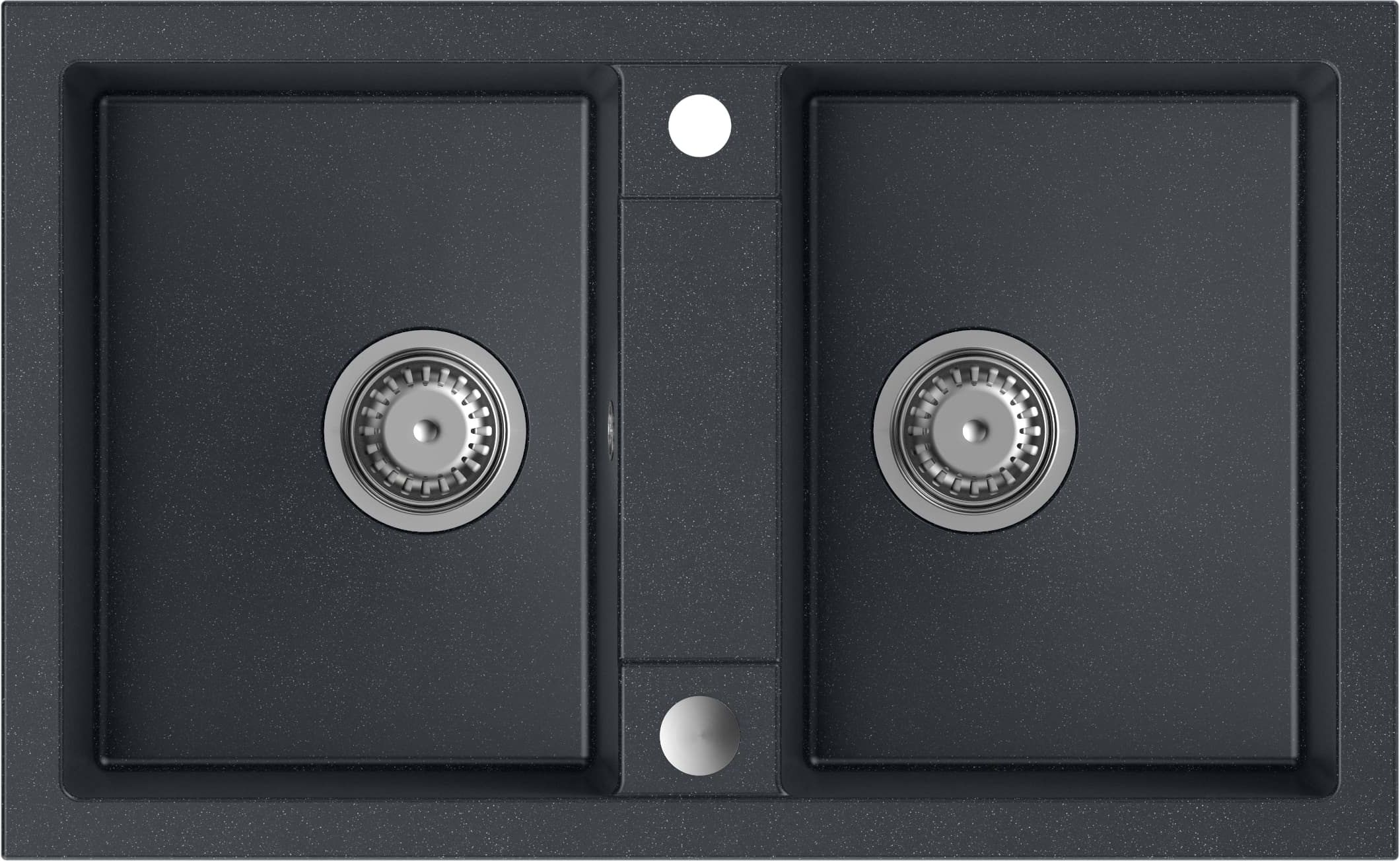Quadron Denzel graniteq mosogató 78x48 cm fekete HDQ27848CZK
