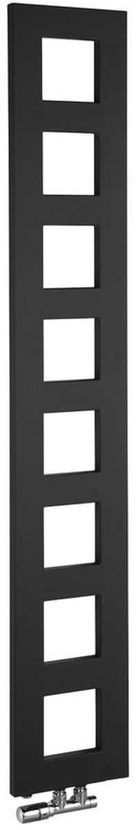 Sapho Block fürdőszoba radiátor dekoratív 175x28 cm fekete IR182