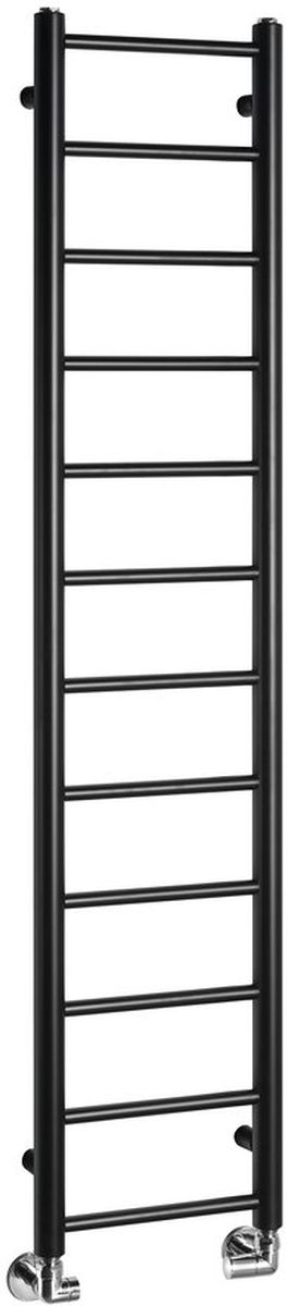 Sapho Dina fürdőszoba radiátor íves 138x30 cm fekete IR373B