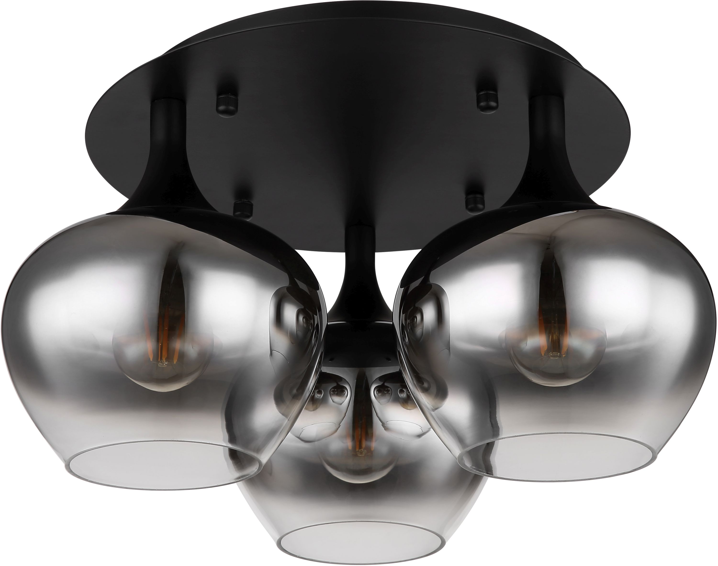 Globo Lighting Maxy mennyezeti lámpa 3x40 W fekete-füst színű 15548-3D