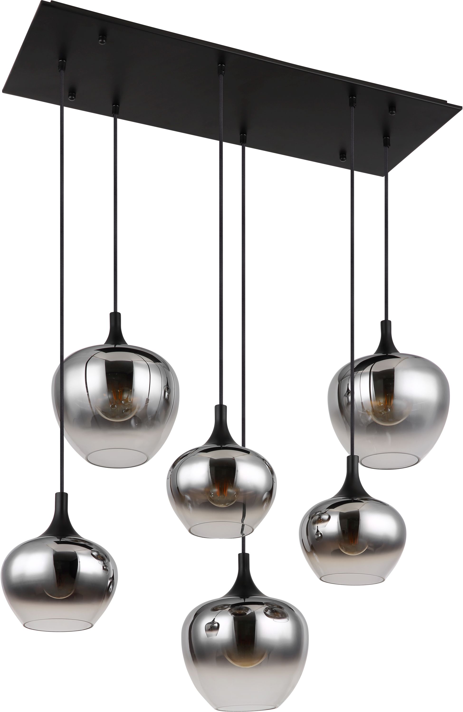 Globo Lighting Maxy függőlámpa 6x40 W fekete 15548-6H