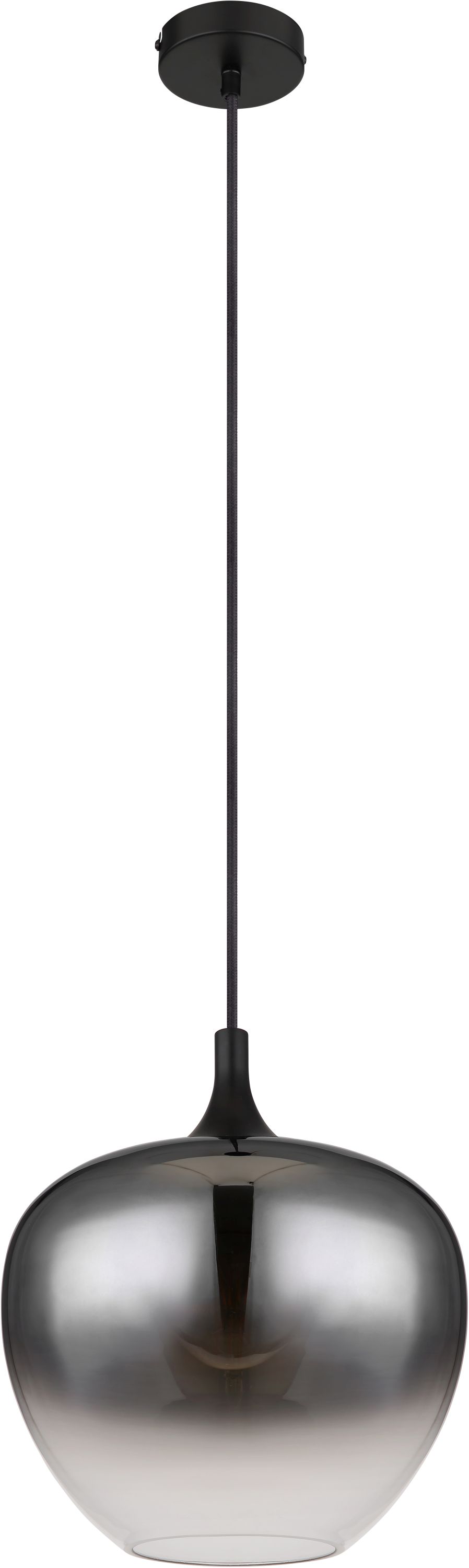 Globo Lighting Maxy függőlámpa 1x40 W fekete-füst színű 15548H1