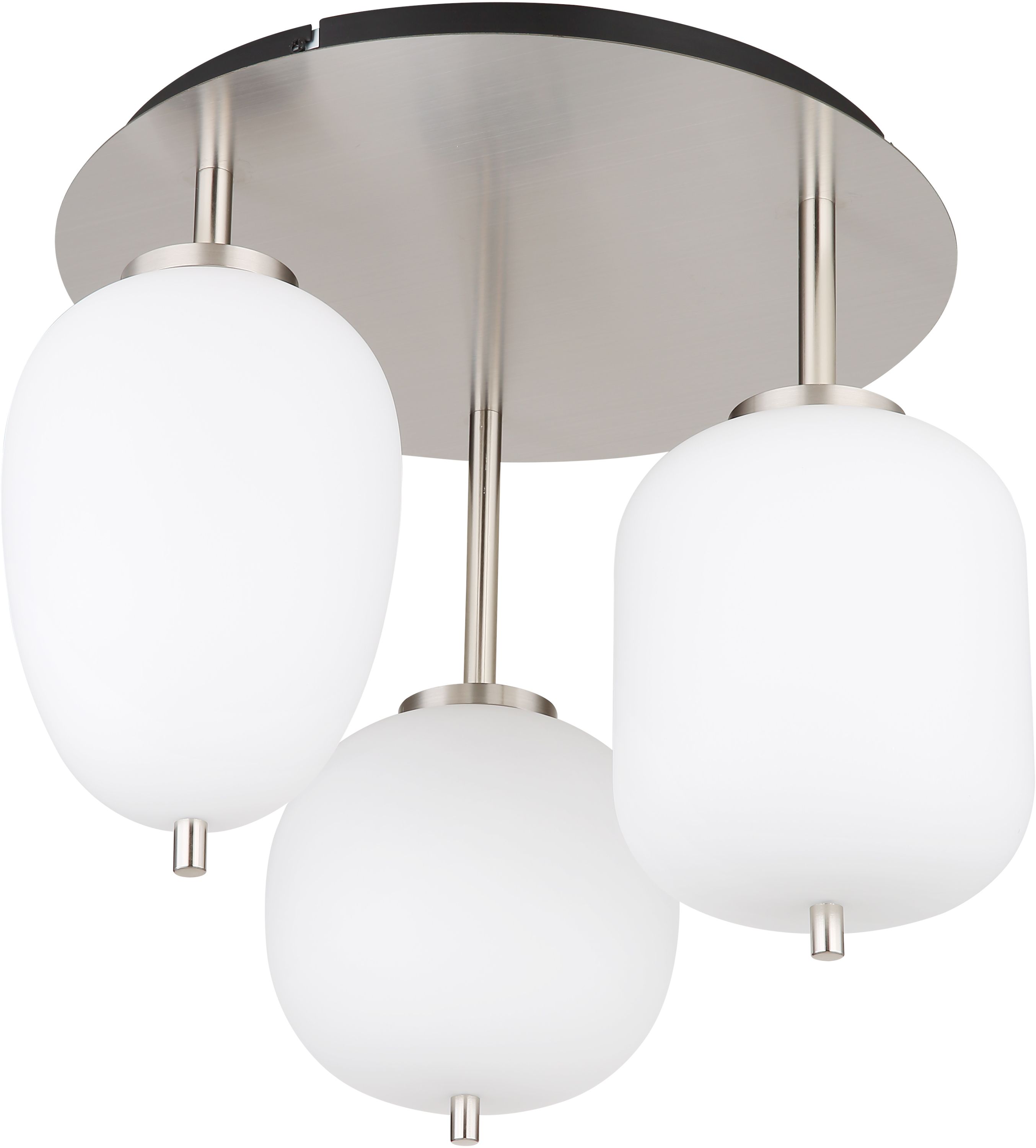 Globo Lighting Blacky I mennyezeti lámpa 3x40 W opál üveg-nikkel 15345-3DNO