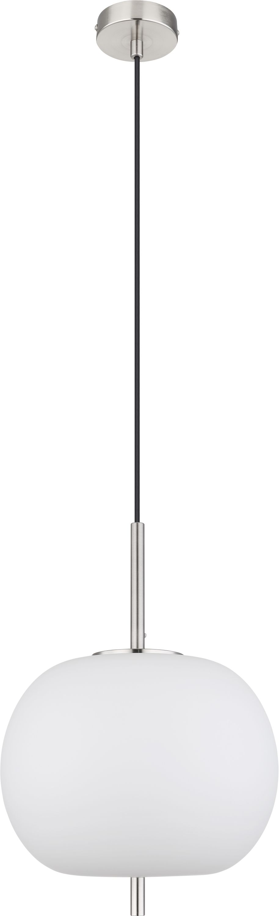 Globo Lighting Blacky I függőlámpa 1x60 W fehér-nikkel 15345H1NO