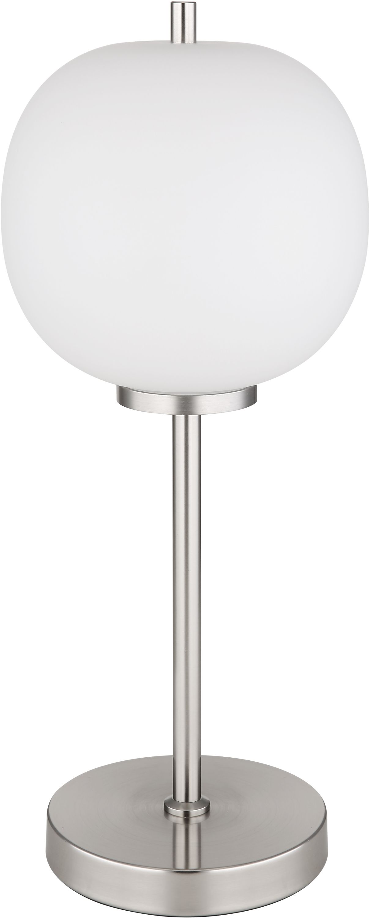 Globo Lighting Blacky I asztali lámpa 1x40 W fehér-nikkel 15345TNO