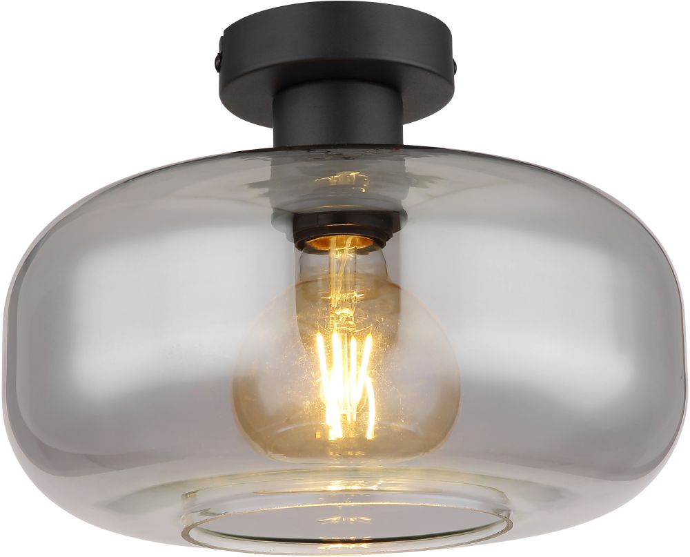 Globo Lighting Giuseppe mennyezeti lámpa 1x40 W fekete-füst színű 15566D