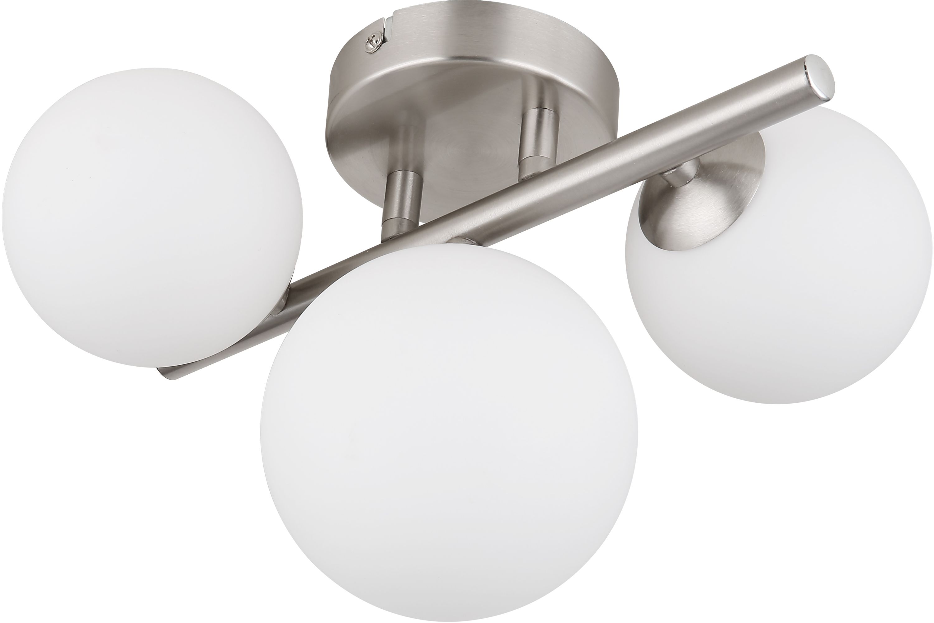 Globo Lighting Riha oldalfali lámpa 3x3.5 W fehér-nikkel 56140-3W