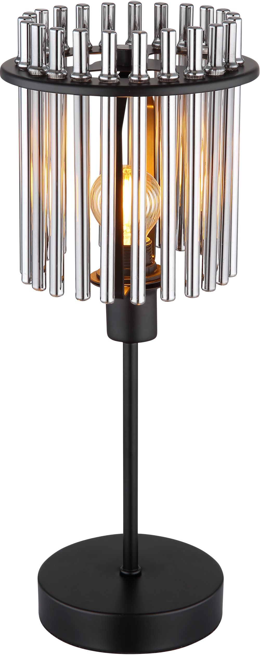 Globo Lighting Gorley asztali lámpa 1x40 W fekete-füst színű 15698T