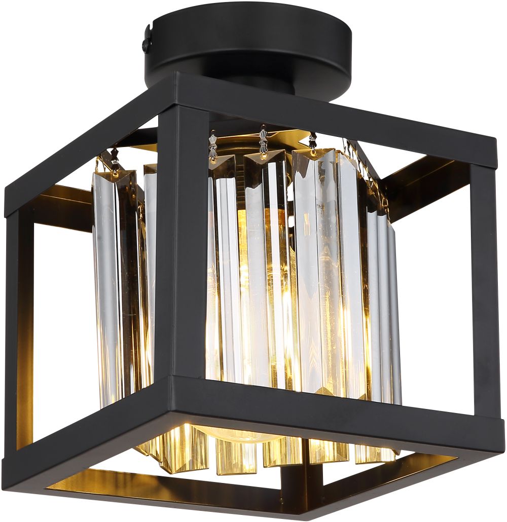 Globo Lighting Mathilde mennyezeti lámpa 1x40 W fekete-füst színű 15697D