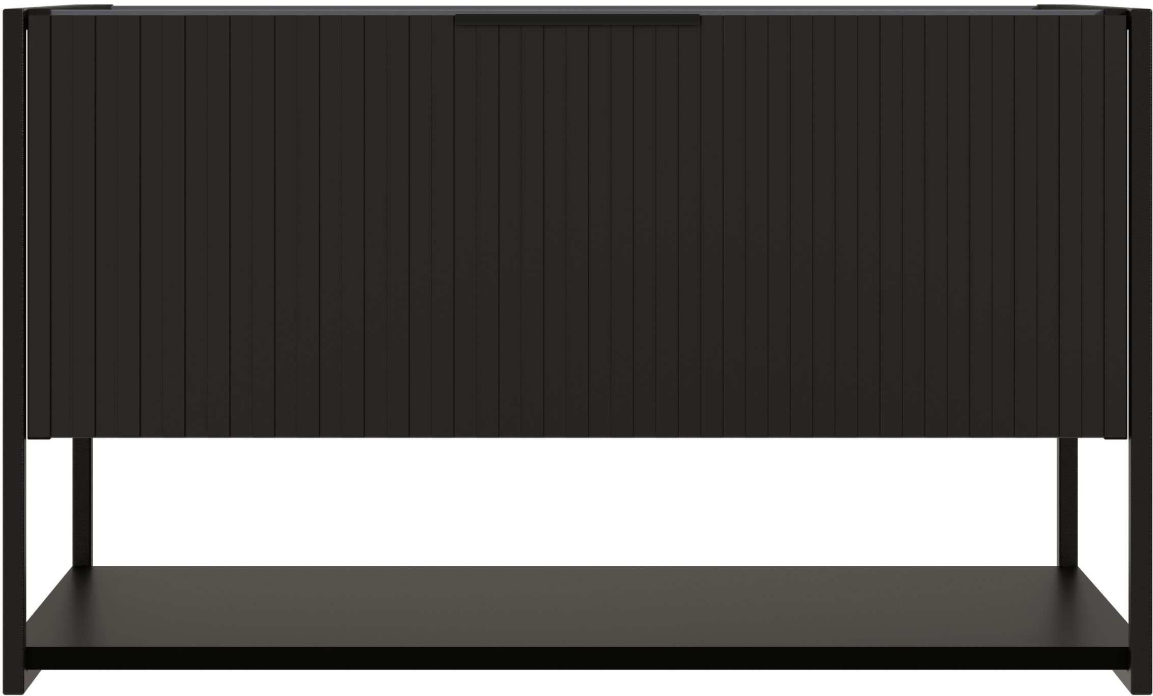 Strama Turf szekrény 79.5x46x47.5 cm mosdókagyló alá akasztható fekete 24.103.88