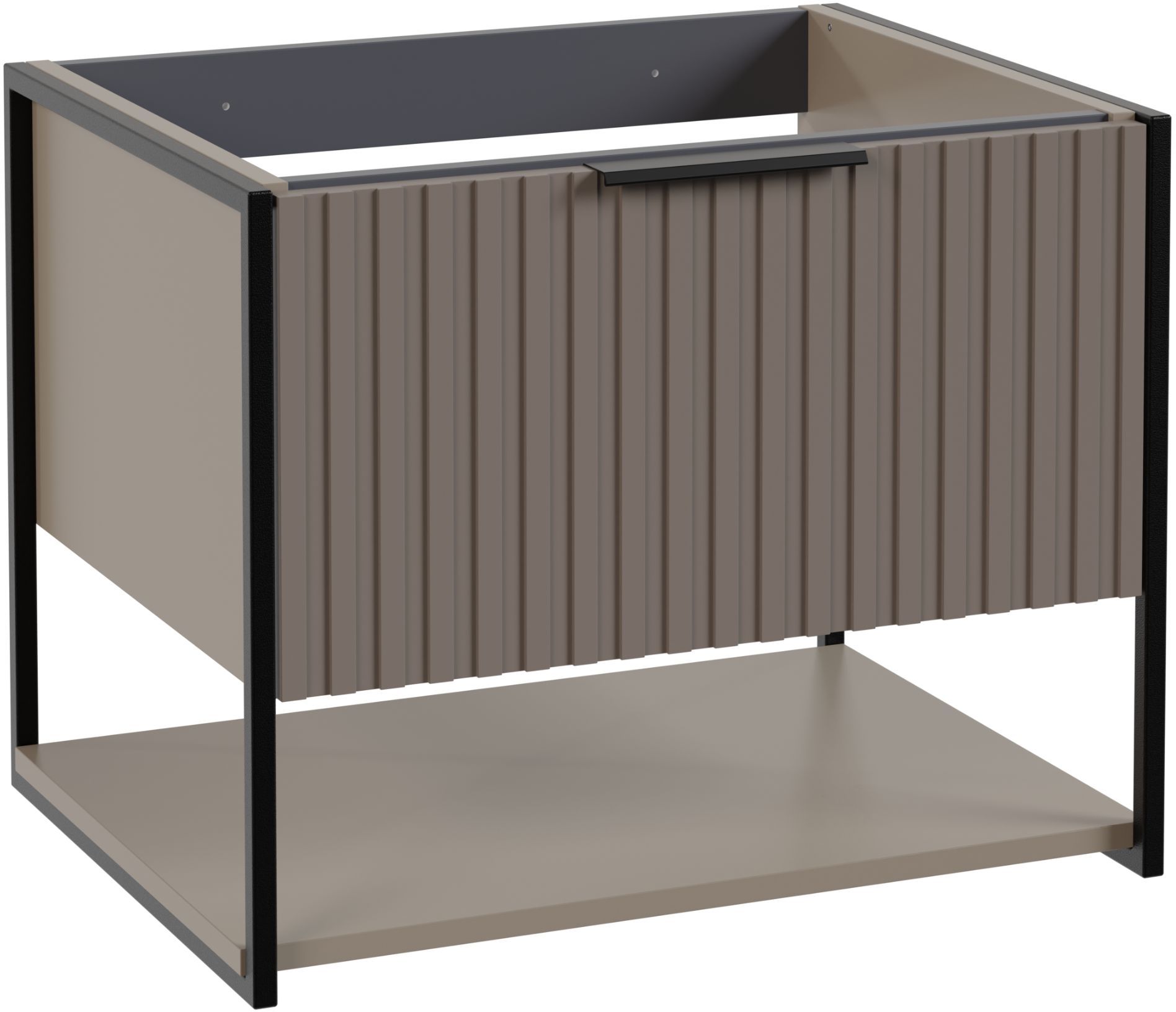 Strama Turf szekrény 59.5x46x47.5 cm mosdókagyló alá akasztható szürke 24.102.66