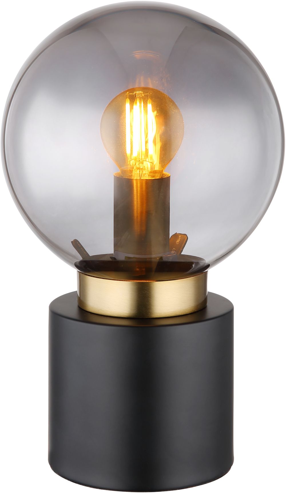 Globo Lighting Marka asztali lámpa 1x25 W fekete-füst színű -sárgaréz 21003BB