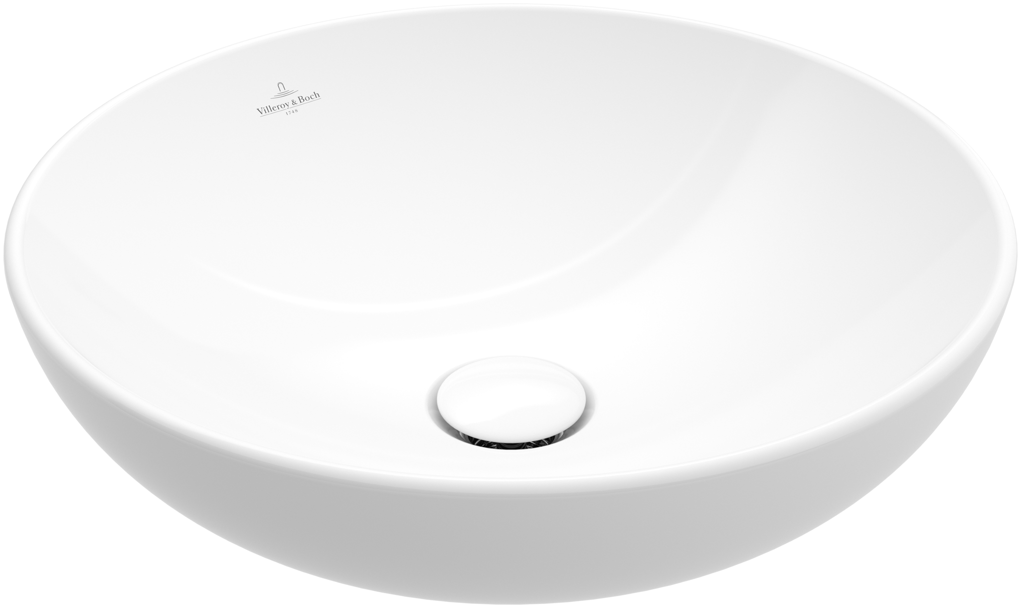 Villeroy & Boch Loop & Friends mosdótál 38x38 cm kerek mosdótálak fehér 4A4501R1