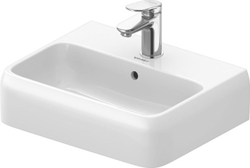 Duravit Qatego mosdótál 45x35 cm négyszögletes mosdótálak fehér 0746450000