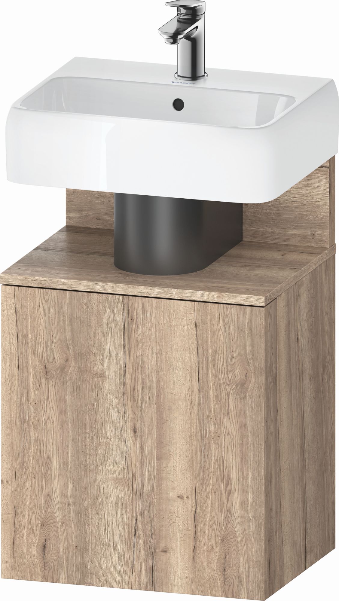 Duravit Qatego szekrény 44x35x64.5 cm mosdókagyló alá akasztható tölgy QA4076R55550000