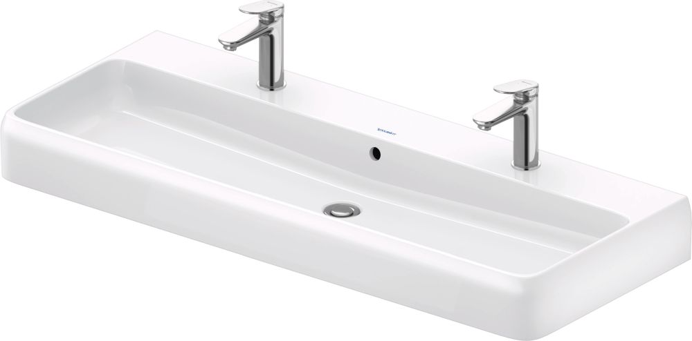 Duravit Qatego mosdótál 120x47 cm négyszögletes beépíthető fehér 2382120024