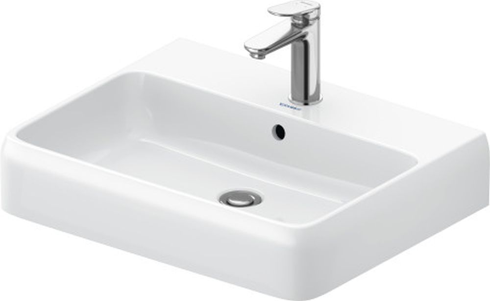 Duravit Qatego mosdótál 50x47 cm négyszögletes beépíthető fehér 2382600000