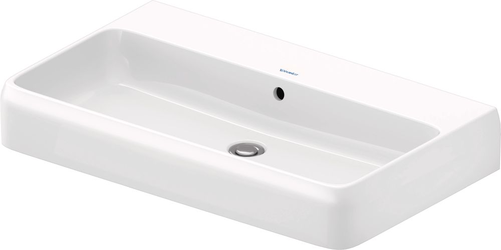 Duravit Qatego mosdótál 80x47 cm négyszögletes beépíthető fehér 2382800028