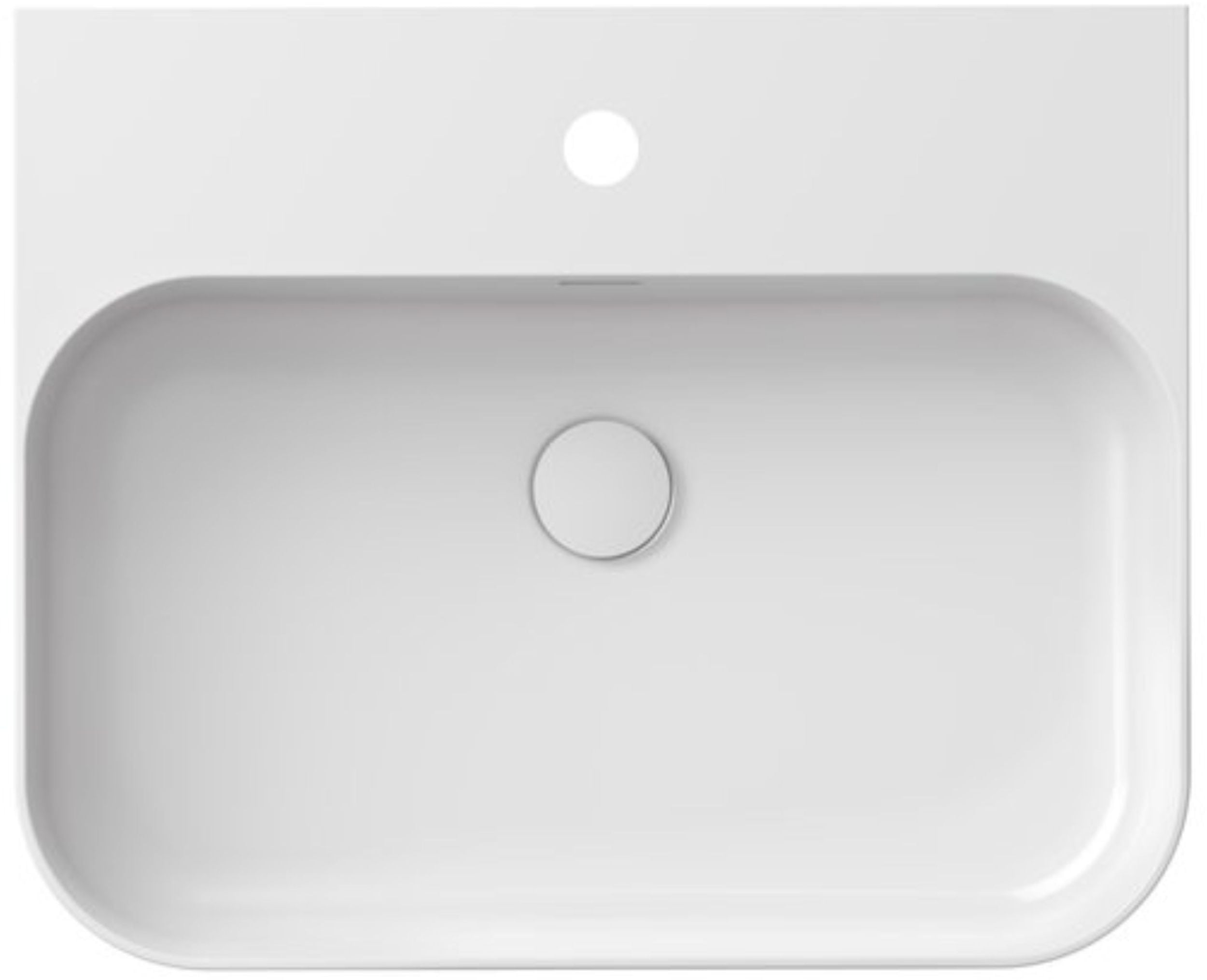 Ravak Ceramic mosdótál 55x45 cm félkör alakú klasszikus-mosdótálak fehér XJX01155006