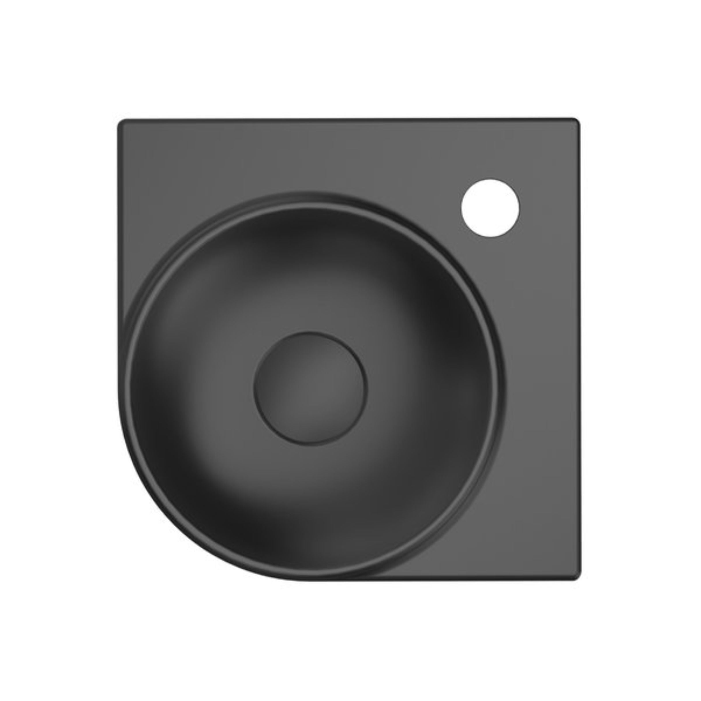 Ravak Yard mosdótál 28x28 cm sarok klasszikus-beépíthető fekete XJX0D228000