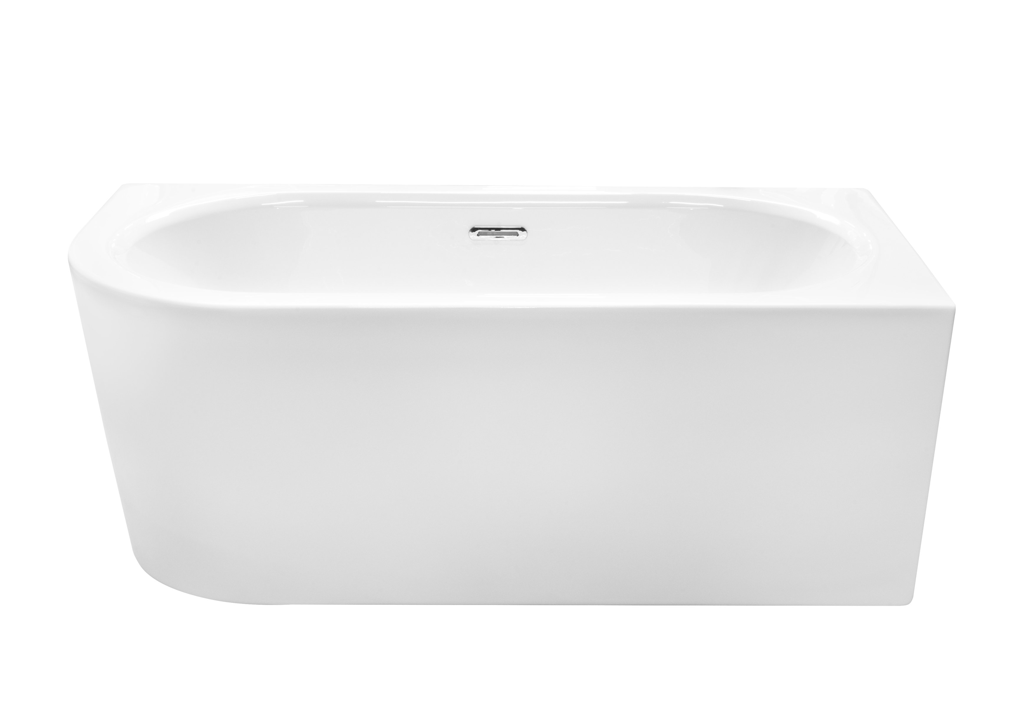 Besco Avita A-Line fal mellé szerelhető fűrdőkád 150x75 cm négyszögletes fehér #WAA-150APZS