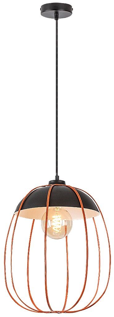 Rabalux Svens függőlámpa 1x60 W fekete-narancs 72034