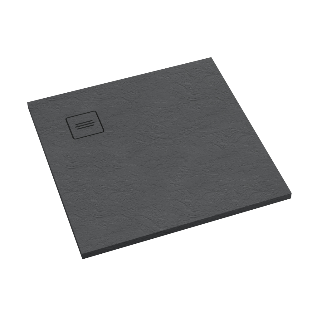 Schedline Protos Grey Stone négyzet alakú zuhanytálca 90x90 cm szürke 3SP.P1K-9090/S/ST-M1/S/ST