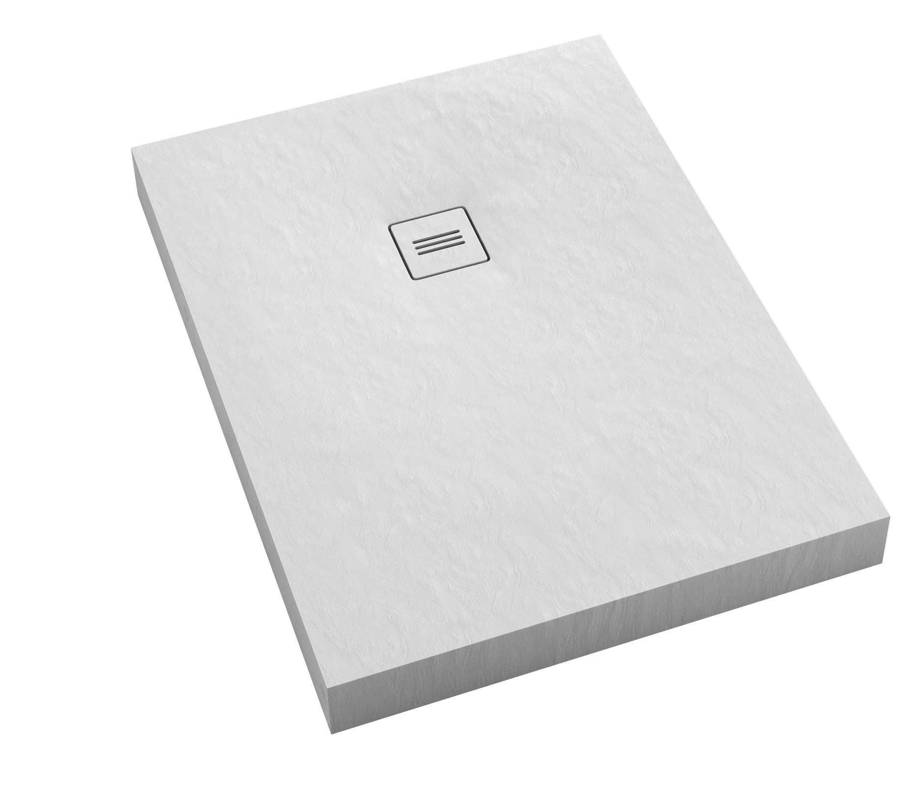 Schedline Nonlimits White Stone téglalap zuhanytálca + előlap 160x90 cm fehér 3ST.N1P-90160/B/ST-M1/B/ST