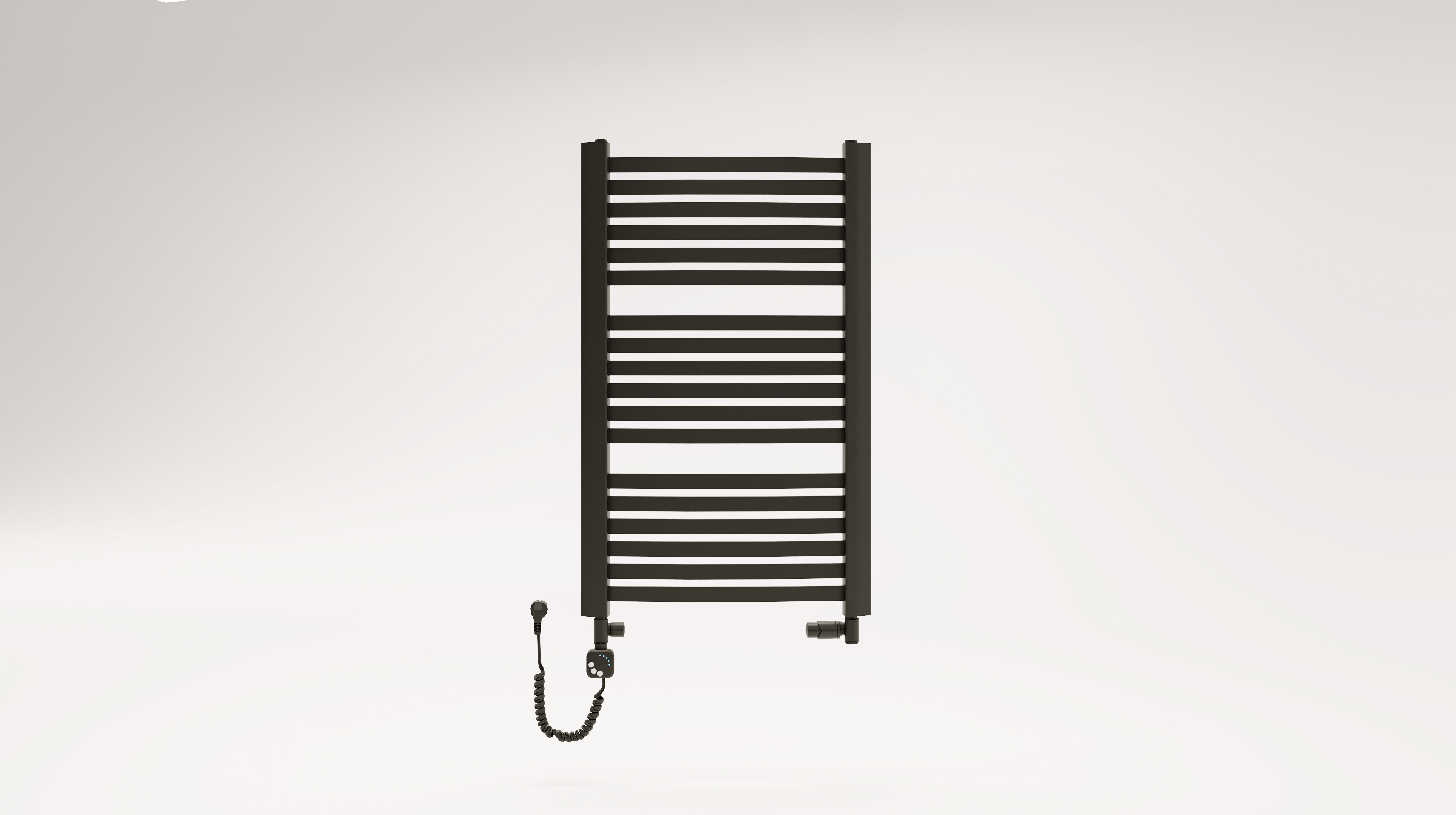 Luxrad Kastor Elektro elektromos fűtés 121.5x48 cm fekete KAST1215480S040ERG