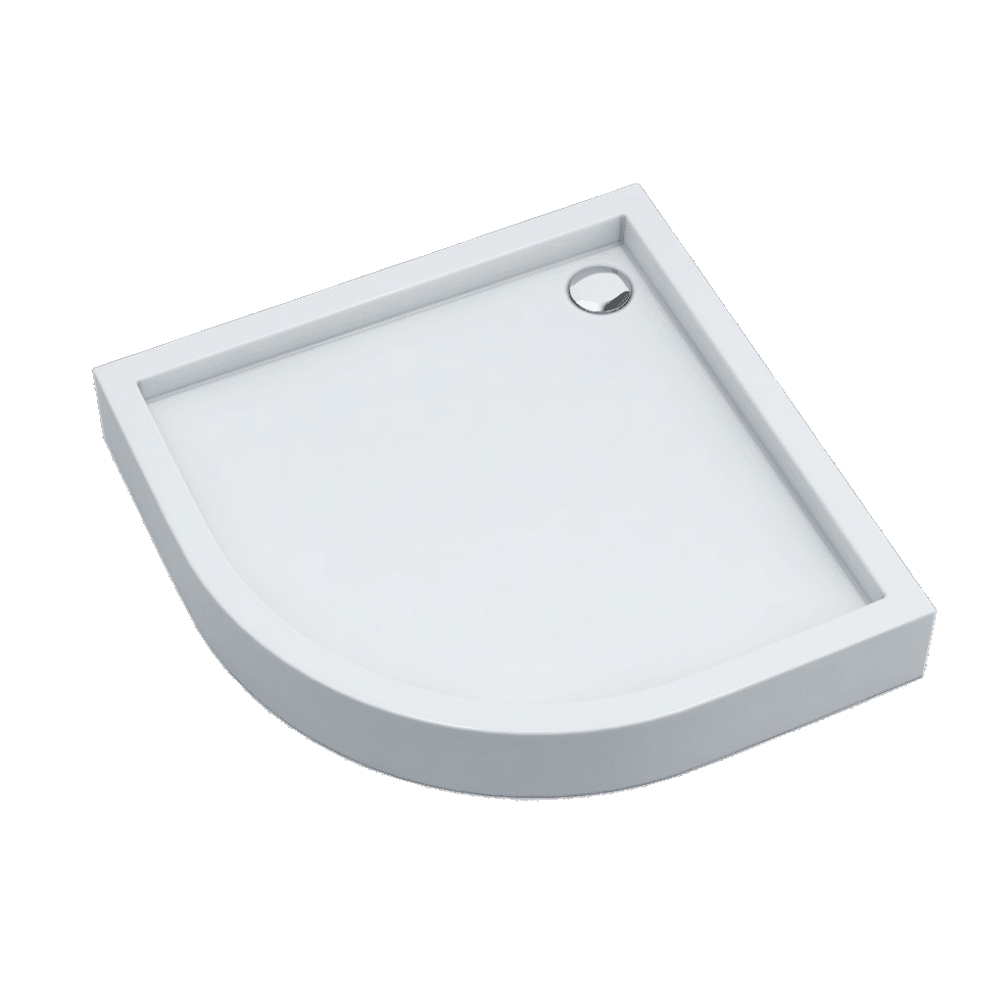 Schedline Favory Plus félkör alakú zuhanytálca 80x80 cm fehér 3ST.F1O-8080