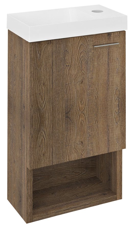Sapho Latus szekrény 30x16.5x53 cm mosdókagyló alá akasztható tölgy LT711-1515