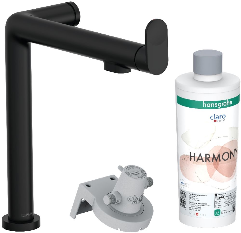 Hansgrohe Aqittura M91 konyhai csaptelep szűrővel álló fekete 76802670