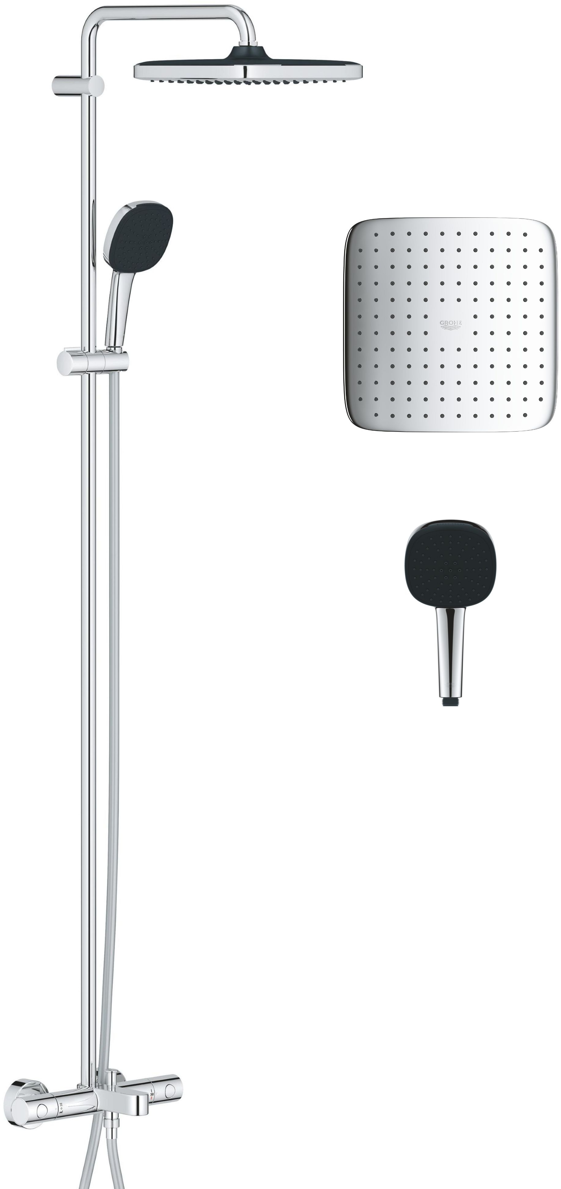 Grohe Vitalio Comfort kád és zuhany szett fal termosztáttal Igen StarLight Chrome 26984001