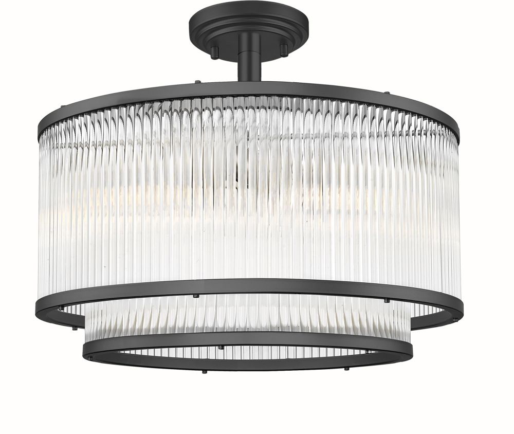 Zuma Line Sergio mennyezeti lámpa 5x60 W fekete-átlátszó C0528-05H-P7AC