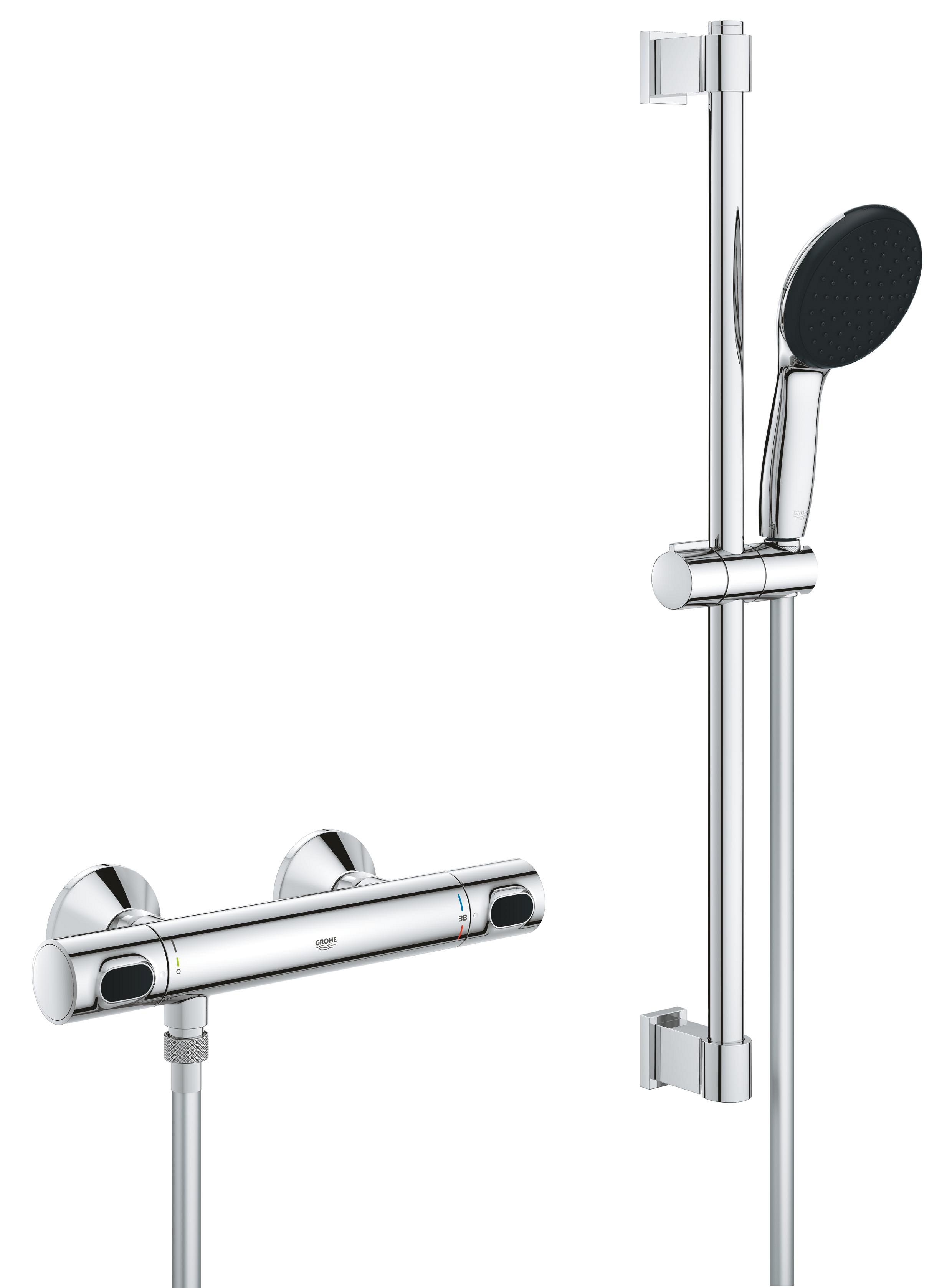 Grohe Precision Flow zuhanycsaptelep fal igen StarLight Chrome 34800001