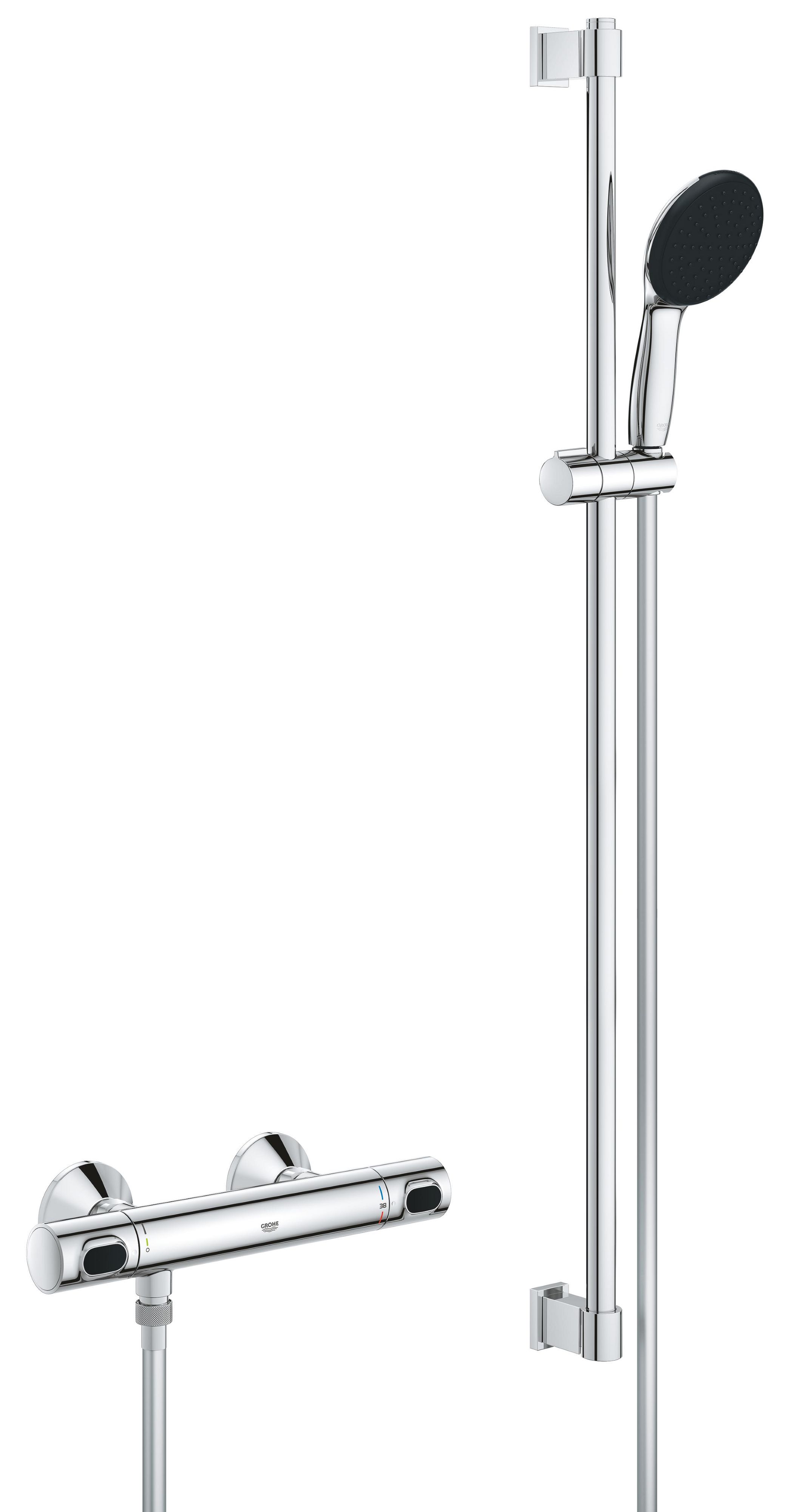 Grohe Precision Flow zuhanycsaptelep fal igen StarLight Chrome 34805001