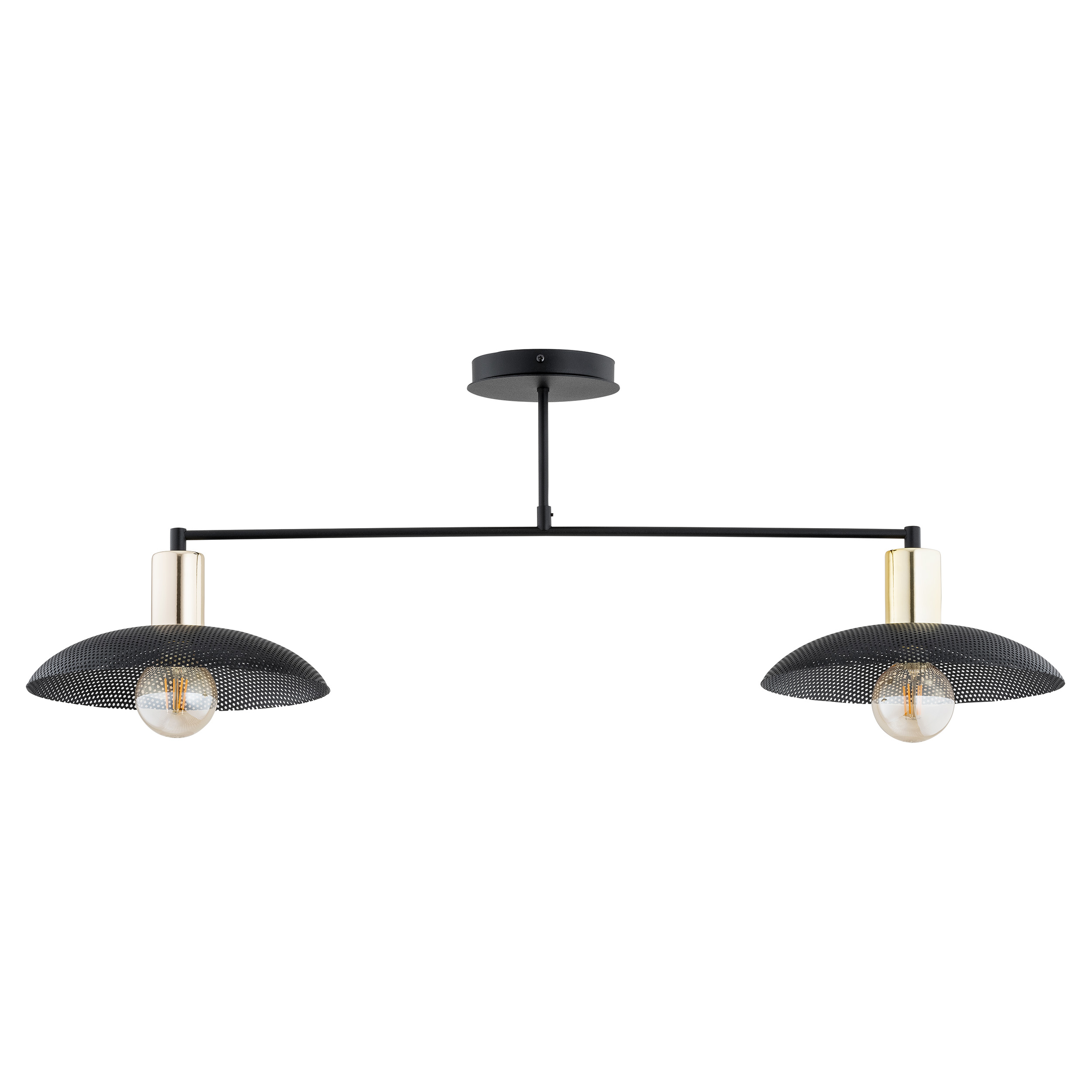Emibig Spirit mennyezeti lámpa 2x15 W fekete-arany 1320/2