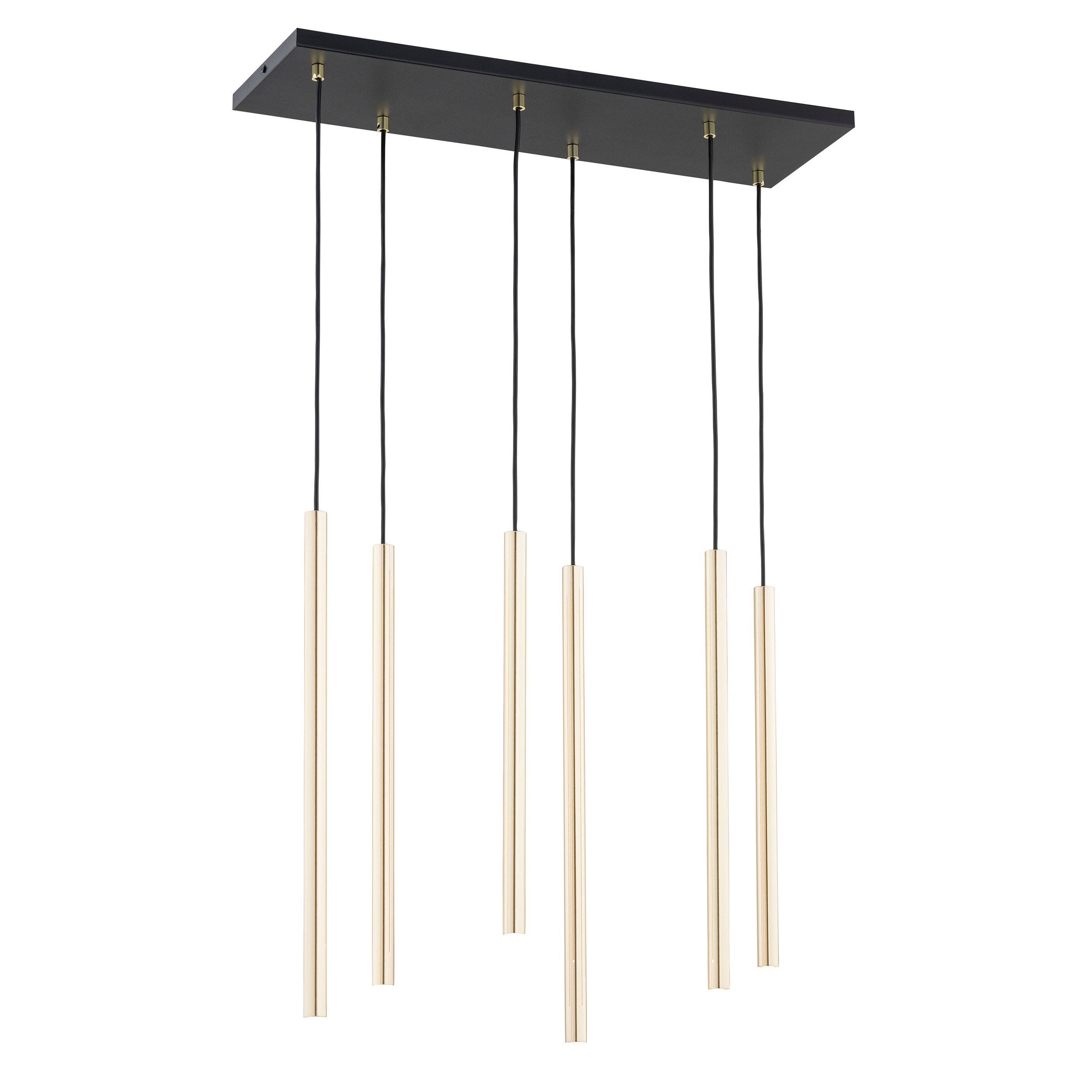 Emibig Selter Gold függőlámpa 6x8 W fekete-arany 1332/6