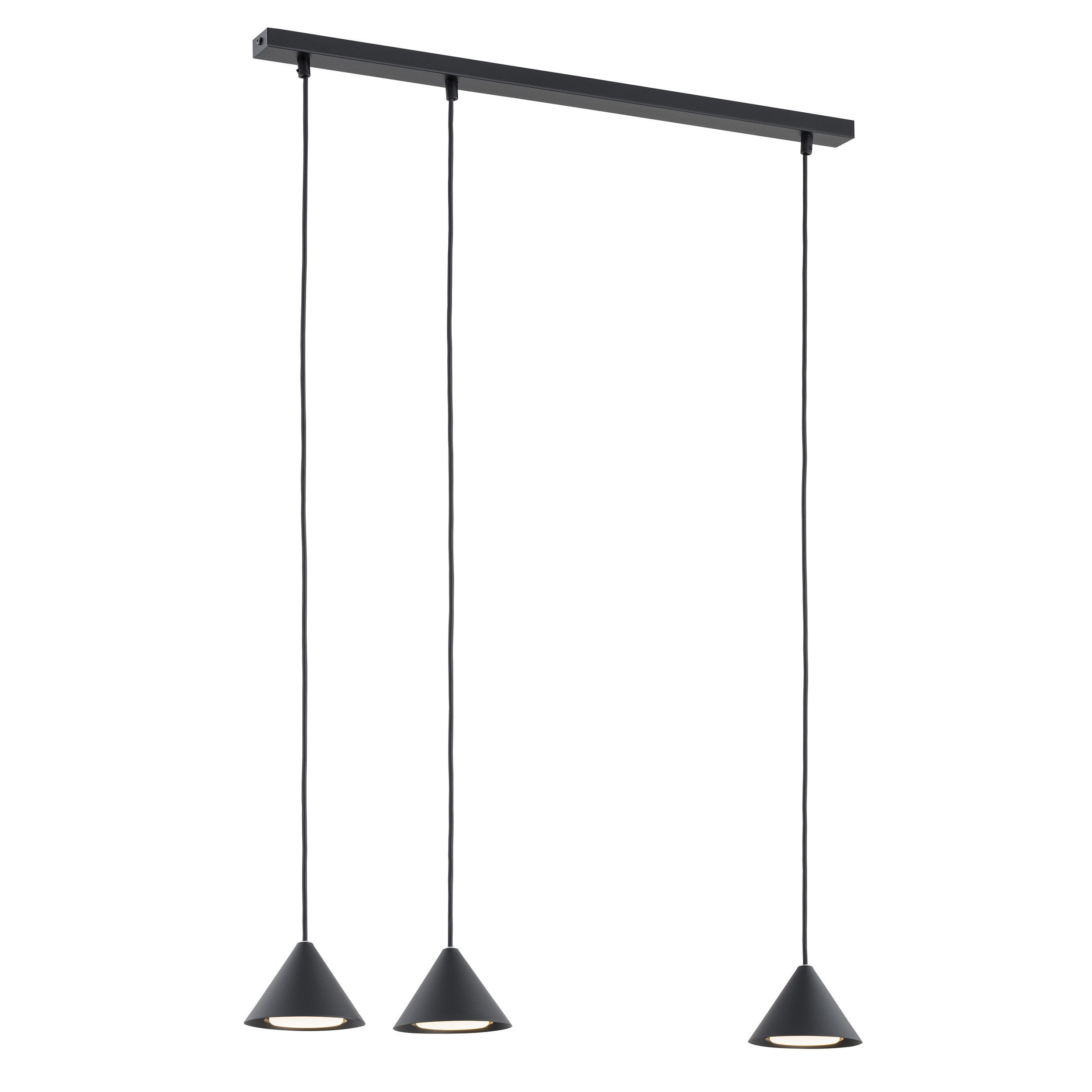 Emibig Elit függőlámpa 3x12 W fekete 1330/3