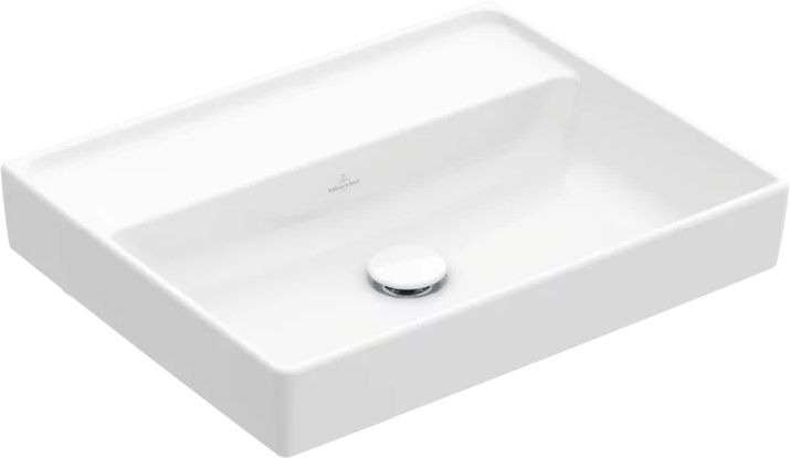 Villeroy & Boch Collaro mosdótál 55x44 cm négyszögletes klasszikus-beépíthető fehér 4A3358R1