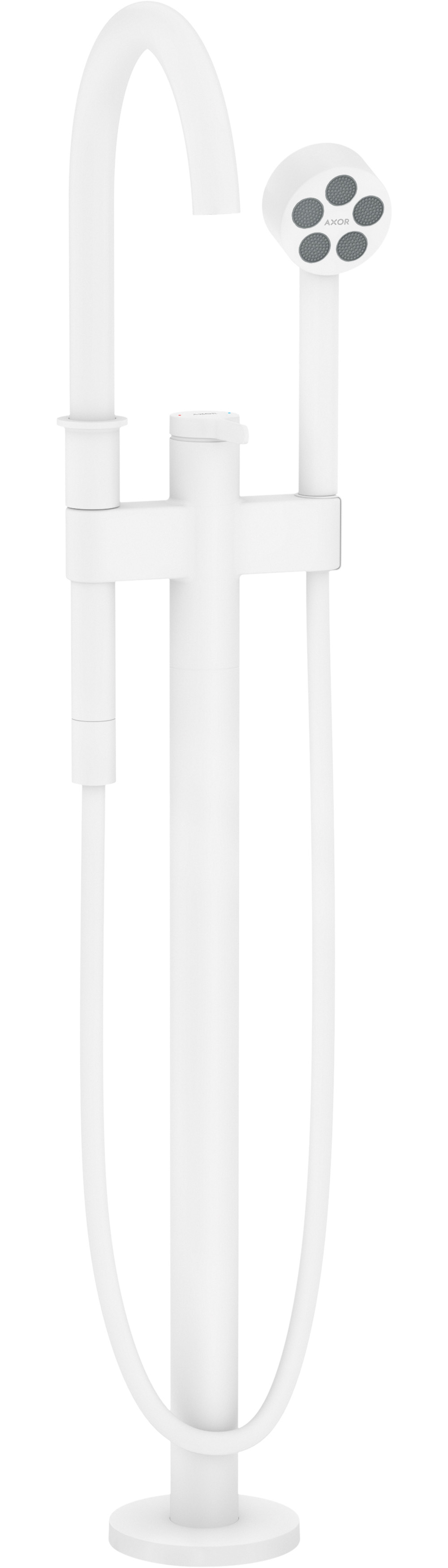 Axor One kád és zuhany csaptelep térben álló fehér 48440700